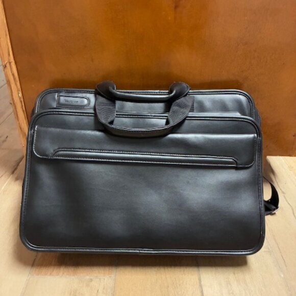 Targus Leather Laptop shoulder/messenger bag 17" x13" - Picture 1 of 5